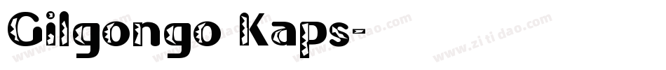 Gilgongo Kaps字体转换
